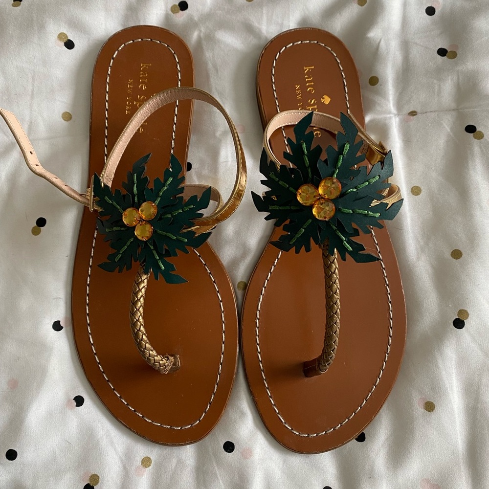 Kate Spade Palm Tree Sandals